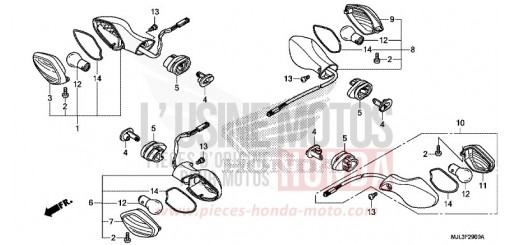 CLIGNOTANT NC750XDE de 2014